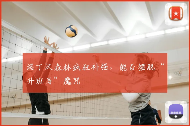 诺丁汉森林疯狂补强,能否摆脱“升班马”魔咒